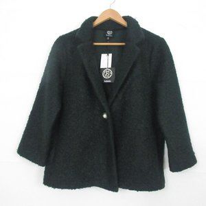 Bobeau Knit Sweater S jacket Button In Bottle Green Soft Boiled Knit Women's SMA